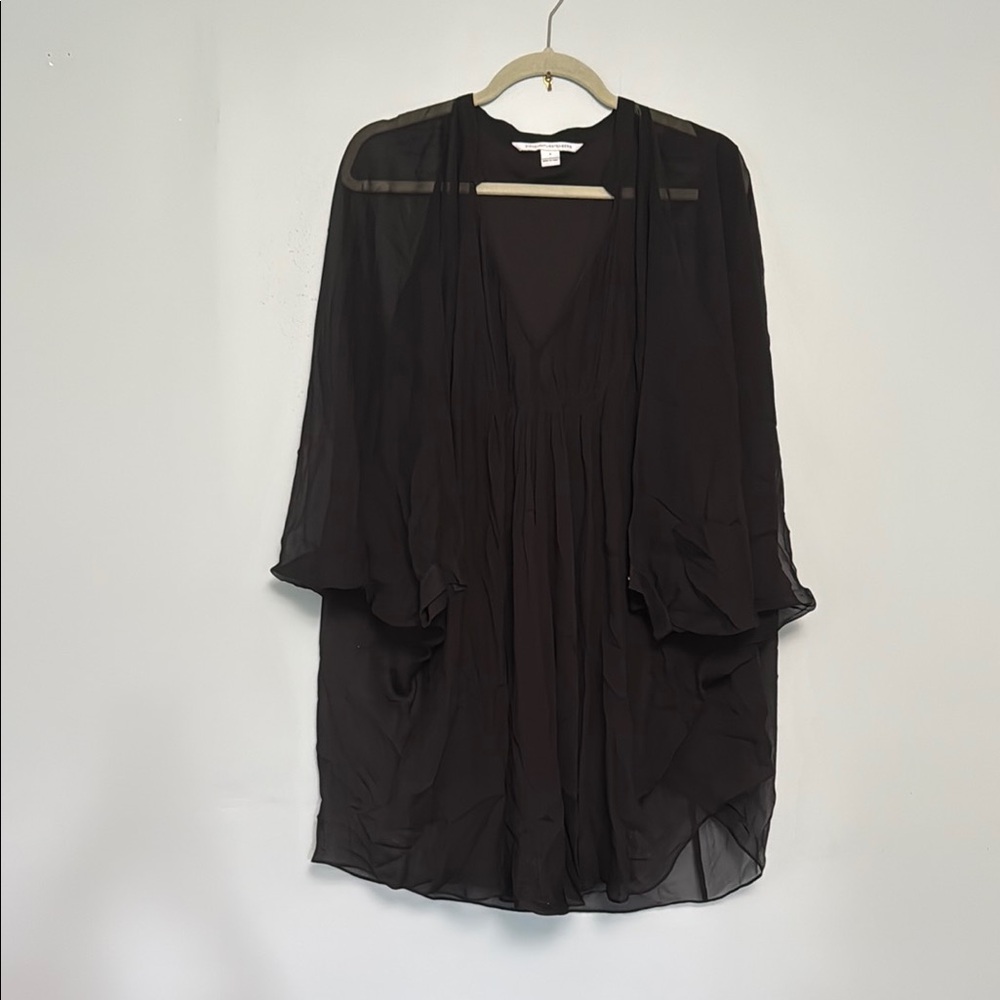 Diane Von Furstenberg Black Asymmetrical Dress